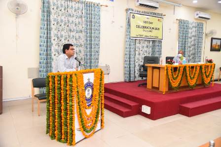 Chief Commissioner, CGST & CX Jaipur Zone addressing the occupants at the occasion of GST Day 2020 on 01.07.2020